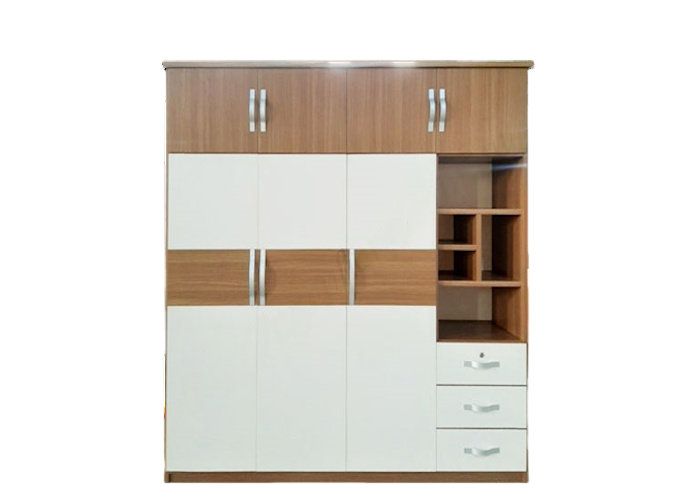 Tủ 3 cánh 3 thọa 4 nắp + kệ - Chinhuei